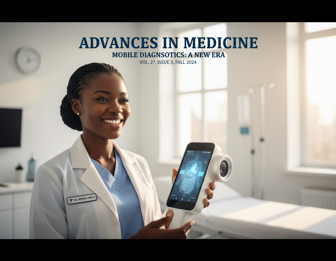 A health worker using a CodeTherapy diagnostic tool on a smartphone